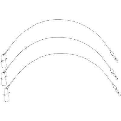 Eagle Claw 18 in. 30 lb. Steel Leader (3-Pack) 08012-007 - The Home Depot