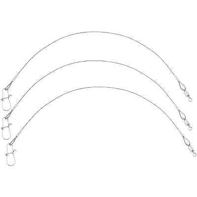 Eagle Claw 24 45 lb. Heavy Duty Wire Leader, Black, 6 Pack