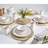 Portmeirion Potter's Stripe 16-Piece Dinnerware Set - Blue Rimmed Plates, Bowls & Mugs, Earthenware Tableware - Microwave, Freezer & Dishwasher Safe - 3 of 4