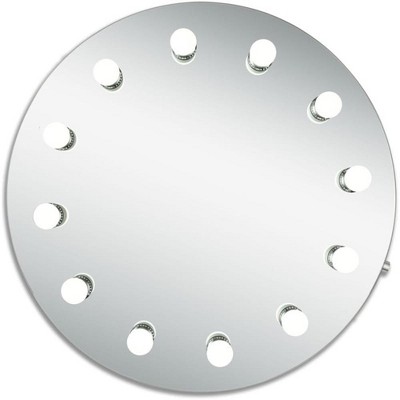 Elegant Lighting Hollywood Round Vanity Mirror 5000K D27.5