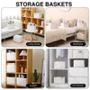 Aoibox Woven Cotton Rope Storage Baskets with Handles Off White 12.5x9.1x7.9 for Shelves Closet 4 Packs - 4 of 4