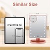 COSMIRROR Lighted Makeup Mirror with 10X Magnification and Makeup Sponge, 21 LED Lights with Touch Sensor Dimming, 180°Rotation, Dual Power Supply - 4 of 4