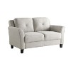 Lifestyle Solutions Harper Loveseat Woven Beige - 3 of 4