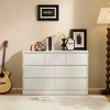 Resenkos White P2 particleboard, Three-layer seven drawer cabinet, Modern, Dresser for bedroom - 2 of 4