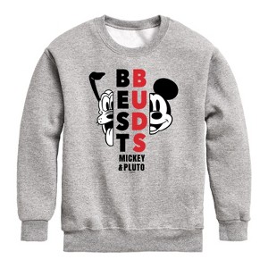 Boys' - Disney - Best Buds Graphic Long Sleeve Fleece Sweatshirt - 1 of 4