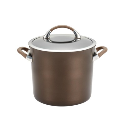 Chocolate Nonstick Aluminum and Stainless Steel 11-Piece Cookware Set