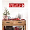 Lomsoe Hot Chocolate Bar Metal Tin Sign Vintage Funny Christmas Sign Christmas Art Wall Decoration Retro Poster 4x16 Inch Christmas Gift - 3 of 3