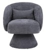 Swivel Accent Chair Armchair, Round Barrel Chair in Fabric for Living Room Bedroom - 4 of 4