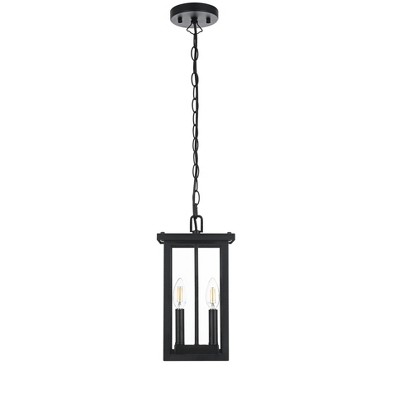 Elegant Lighting Venango 7 inch Outdoor Pendant in Black