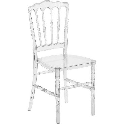 Flash Elegance Napoleon Stacking Chair Crystal Ice - Riverstone Furniture Collection