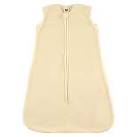 Hudson Baby Infant Plush Sleeping Bag, Sack, Blanket, Solid Cream Fleece