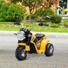 Aosom 6V Kids Motorcycle Dirt Bike Electric Battery-Powered Ride-On Toy Off-road Street Bike Rechargeable with Horn Headlights Realistic Sounds 1.24mph Speed for Girls Boy 18 - 36 Months Red - 2 of 4