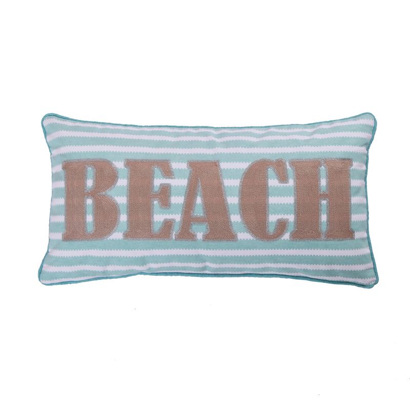 Ocean Springs - Beach Stripe Decorative Pillow - Levtex Home, 1 of 4