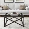 Square Black Bronze Coffee Table - Henn&Hart - 4 of 4