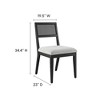 Modway Nimba Dining Chair, Heathered Weave Light Gray - 4 of 4