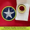 Patriotic Embroidered Bunting USA 48" x 24" Pleated Banner with Brass Grommets Briarwood Lane - 4 of 4