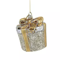 Huras 4.0" Silver & Gold Christmas Gift Ornament Wedding Anniversary  -  Tree Ornaments