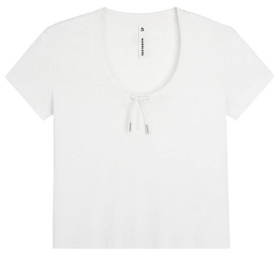 Spruce Fashion Drawcord Fitted Tee