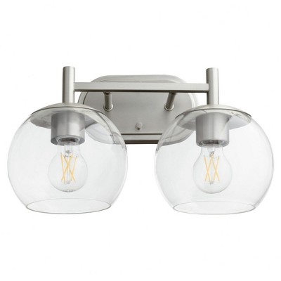Quorum Lighting Lyon 2 - Light Vanity in  Satin Nickel