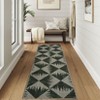 Area Rugs Living Room Modern Geometric Carpet Non-Slip Low Pile Machine Washable Accent Rug - 2 of 4