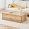 Rectangle Wood Coffee Table Block Central Table MDF Tea Table-Cuddlewood - 3 of 4
