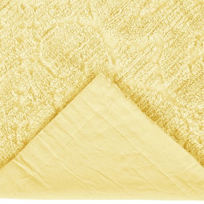 Yellow Cotton Tufted Medallion Standard Pillow Sham
