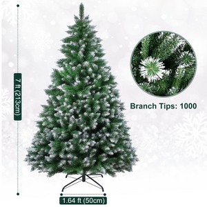 7FT/8FT Spray White Snow Dusted Christmas Tree - 1 of 4