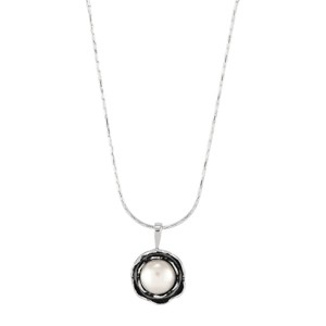 Silpada 'Natural Ease' Sterling Silver Freshwater Pearl Pendant Necklace, 18" + 2" - 1 of 4