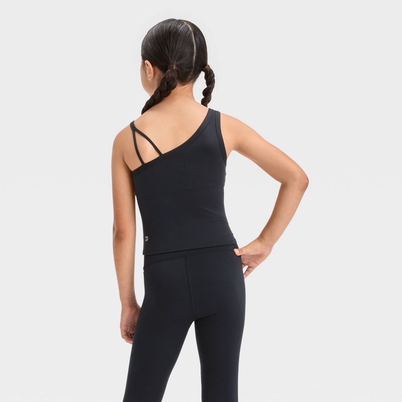 Girls&#39; Asymmetrical Cropped Tank Top - All In Motion™, 3 of 5