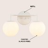 JONATHAN Y Louis Parisian Globe Metal/Frosted Glass Modern Contemporary LED Vanity Light - 3 of 4