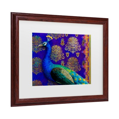 Trademark Fine Art -Maria Rytova 'Indian Peacock' Canvas Art