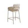 Meridian Furniture,Yara Stone Velvet Counter Stool - 2 of 4