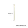Unique Bargains DIY Craft Necklaces Bracelets Earrings Jewelry Making Iron 21 Gauge Eye Pins 500 Pcs - 2 of 4