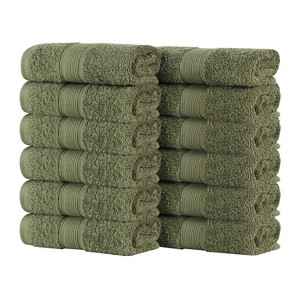 Organic Cotton Medium Weight Solid Towel Set by Blue Nile Mills - 1 of 4