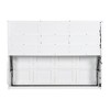 Whisen Wood Queen Size Murphy Cabinet Bed with Folding Sofa,Built-in Storage Shelves and LED Light - 4 of 4