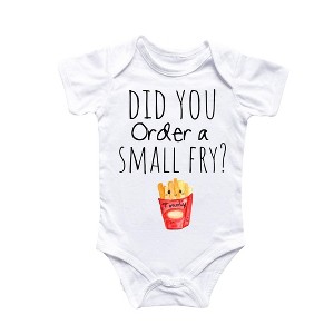 Small Fry Fast Food - Baby Boy Girl Clothes Infant Onesie® Funny Cute Newborn GS1 - 1 of 4