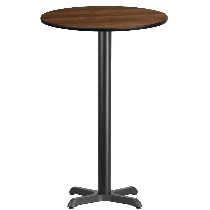 Flash Furniture 24'' Round Laminate Table Top with 22'' x 22'' Bar Height Table Base, 1 of 4