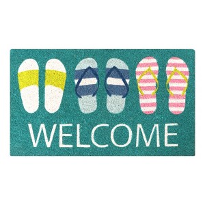 A1HC Natural Coir Doormat, 18" x 30", Heavy-Duty, Non-Slip PVC Backing Entrance Mat - 1 of 4