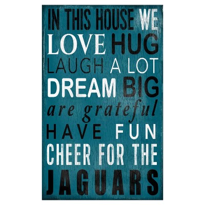 NFL Fan Creations In This House Sign