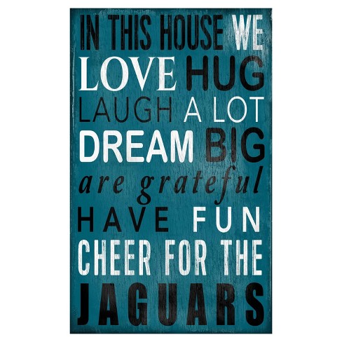 Jacksonville Jaguars Distressed Logo Cutout Sign