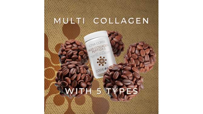 Codeage Multi Collagen Peptides Mocha Powder, Grass-Fed, Hydrolyzed Collagen Protein Supplement - 14.39 oz, 2 of 8, play video