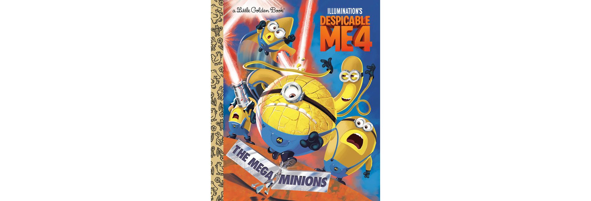The Mega-Minions (Despicable Me 4) - (Little Golden Book) by Golden Books (Hardcover)