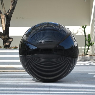 Yescom 47" Inflatable Mirror Ball Giant Reusable Large Disco Balloon Decoration for Party Wedding Event Stage Decor Black