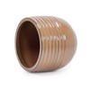 Gulches Ceramic Flowerpot with Glossy Antique Bronze Finish Modern Flower Pattern, All Weather Durability, 14.60"x14.60"x12.10"H - 3 of 4