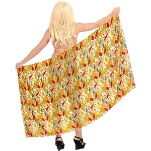 LA LEELA Women's Beachwear Summer Beach Wrap Bikini Wraps Sarong Skirt Swimsuit Swimwear Coverups Swim Cover Ups for Womens One Size Multi,Paisley - 1 of 4