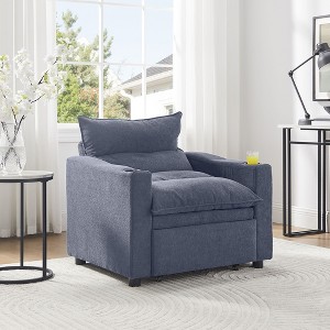 NicBex Convertible Sofa Bed Sleeper Chair with 3-Position Adjustable Backrest,Upholstered Small Couch for Living Room,Bedroom - 1 of 4