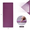 VisioGear Yoga Mat, Exercise Yoga Mat with Non-Slip Design, Multi-Purpose Workout Mat for Women, Deep Purple & Purple, 72"*24"*0.2" - 3 of 4