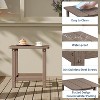 Square HDPE Outdoor Side Table - Durable Adirondack Patio End Table for Beach, Porch - Weather Resistant & Easy to Assemble - 4 of 4