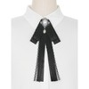 Elerevyo Women's Lace Tie Retro Ribbon Brooch Bowknot 1 Pc - 4 of 4