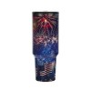 4th of July Americana Fireworks & Flags 40 Oz Stainless Steel Tumbler - 2 of 4